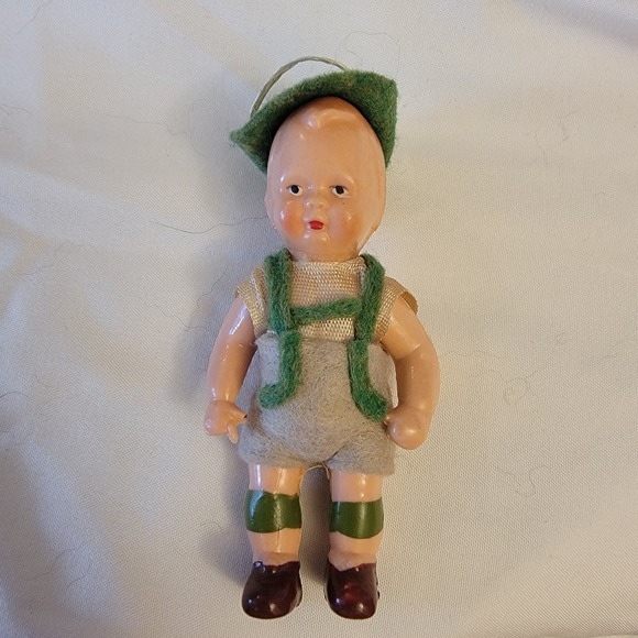 Other - Vintage German Doll With Felt Clothes